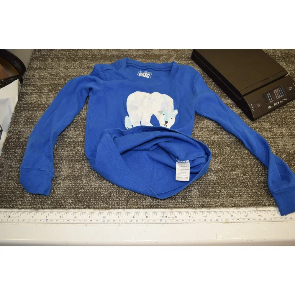 2014 Gymboree Eric Carle Polar Bear Blue Long Sleeve Shirt Kids BOYS 6